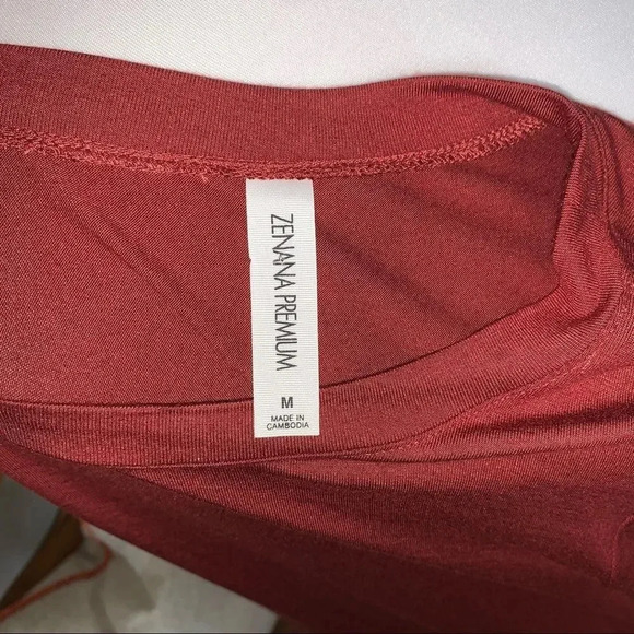 Zenana Outfitters Tunic Top Burnt Orange Rust Dress - Picture 10 of 13